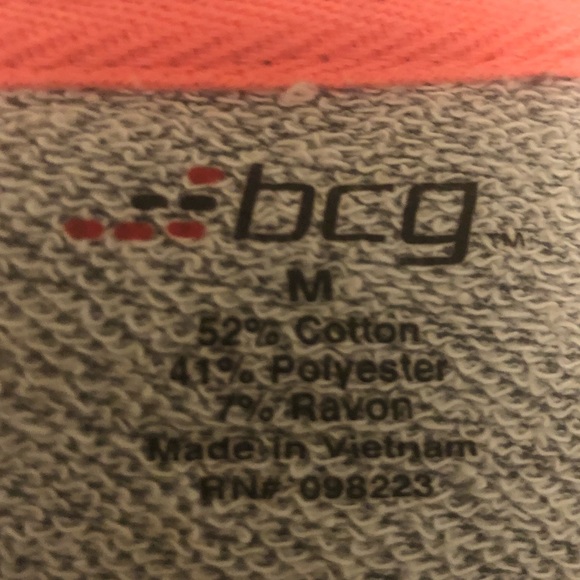 🟢 (2/$5) Sz M BCG Pullover Grey Heathered Exercise - Picture 4 of 4